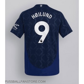 Manchester United Rasmus Hojlund #9 Replik Auswärtstrikot 2024-25 Kurzarm